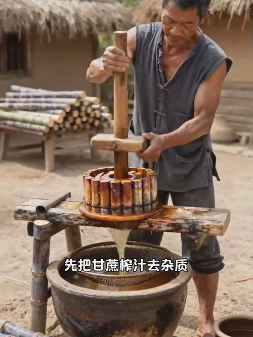 古人做紅糖用啥？甘蔗榨汁熬煮結晶全解析
